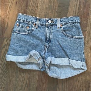 Levi’s High Waisted Denim Shorts